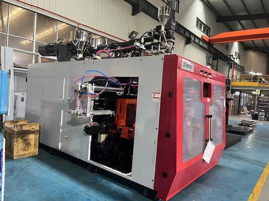Double Station Toggle Blow Molding Machine with Variable Frequency Motor and Centralized Microcomputer Control
