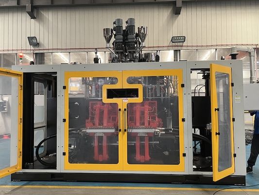 18.7KW Extrusion Blow Molding Machine With 10KW Head Heating Power And 0.28KW Screw Fan Power