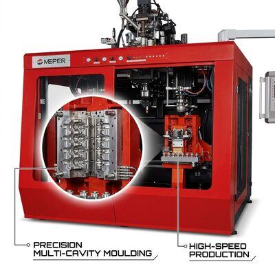 Medicine Bottle 500ml PE Extrusion Blow Molding Machine 80FDE-4S