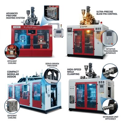 Quick Mold Change PE Extrusion Blow Molding Machine MEPER 80FD