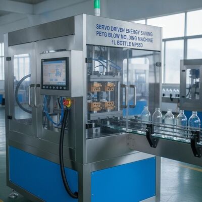 Servo Driven Energy Saving PETG Blow Molding Machine 1L Bottle MP55D
